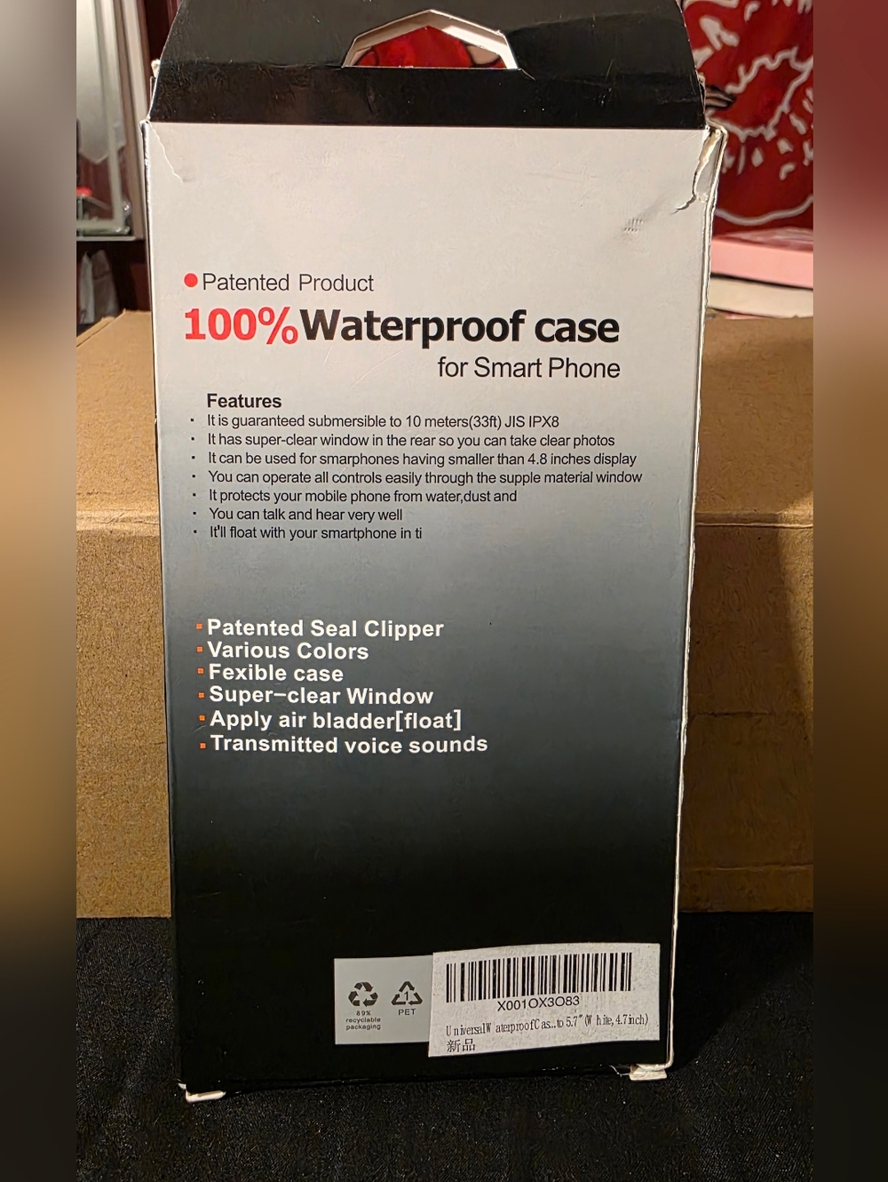 Universal Waterproof Case- Add To 3 For $15 Bundle - Picture 3 of 3